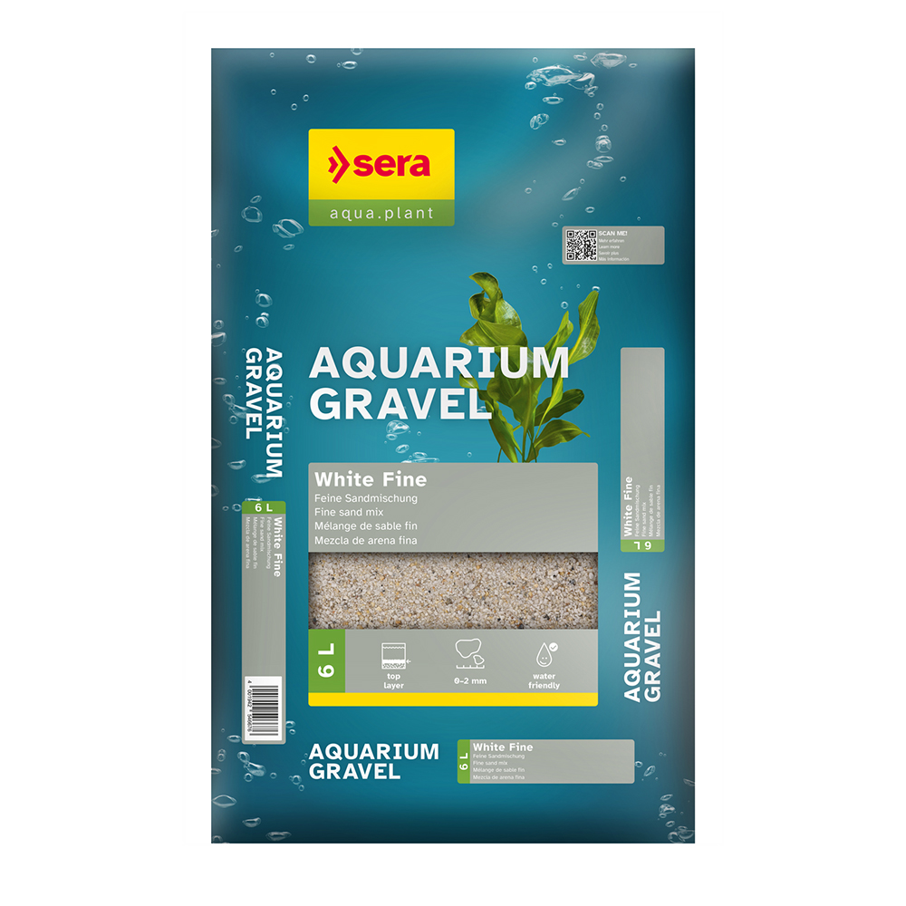 Sera Aquarium Gravel White Fine Ghiaia Bianca 6 L