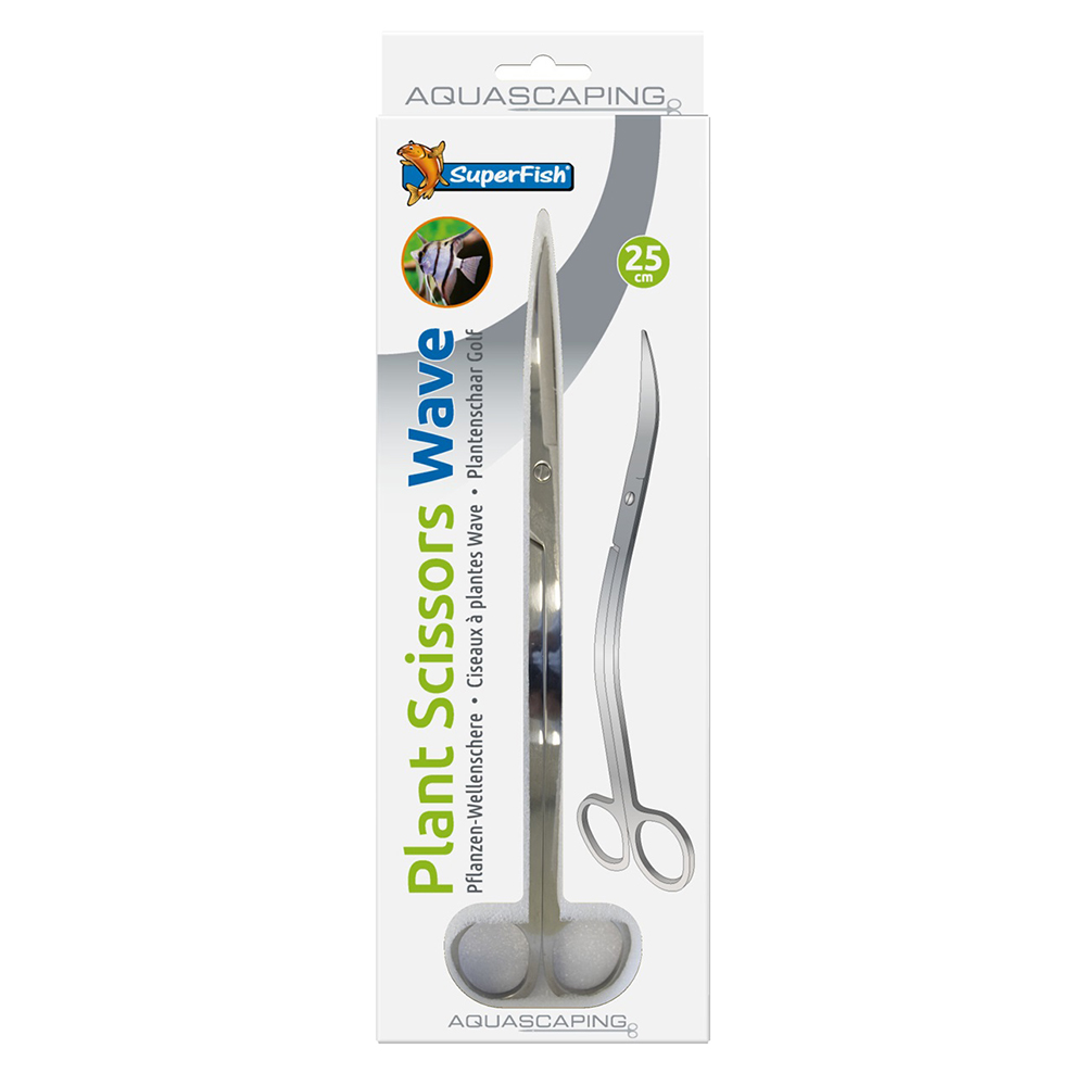 Superfish Plant Scissors Wave Forbici acciaio inox per Piante 25cm Onda