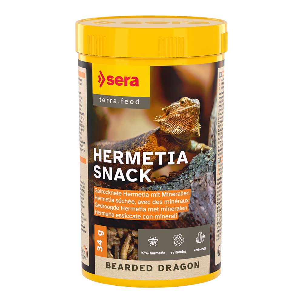 Sera Bearded Dragon Hermetia Snack Mangime per Draghi barbuti 250ml 34g