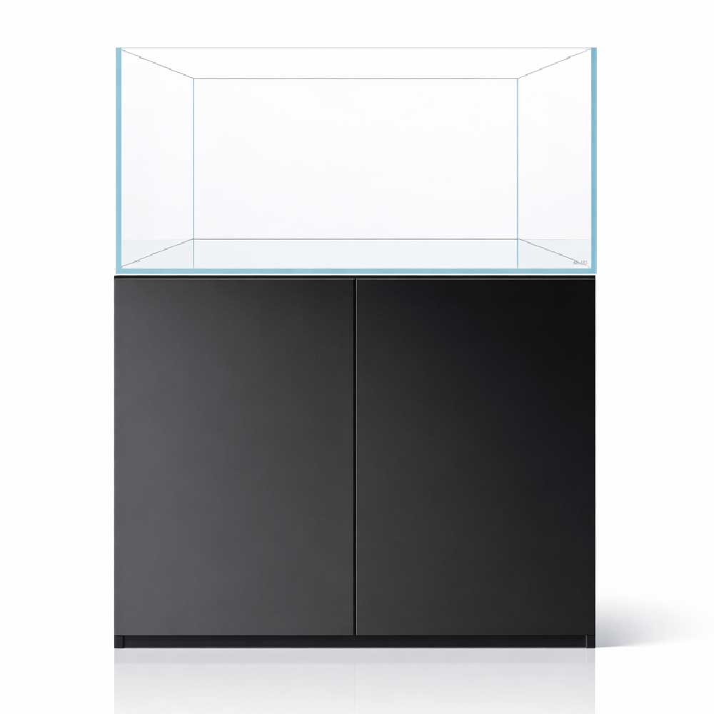 Blau Aquaristic Set Gran Cubic Absolute AR Extrachiaro Antiriflesso 122 Nero Acquario con Supporto Stand HD Core 341 Litri