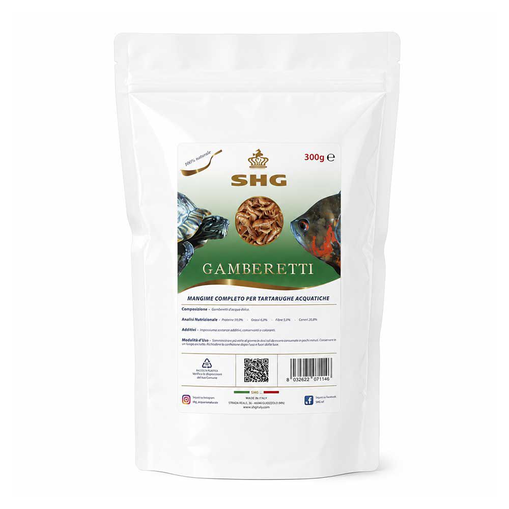 Shg Gamberetti Mangime completo per Tartarughe d'acqua 300g