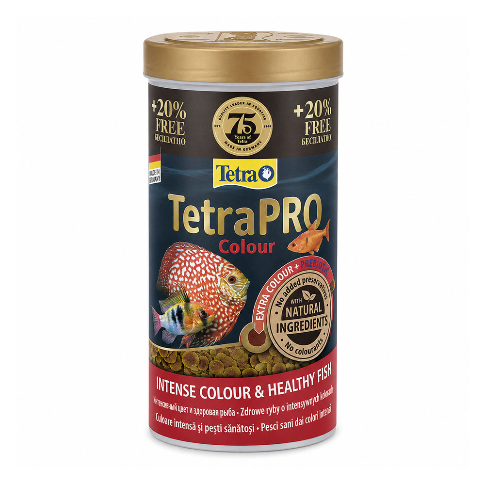 Tetra Pro Colour Natural 300ml Chips con Prebiotici per Colori intensi 66g