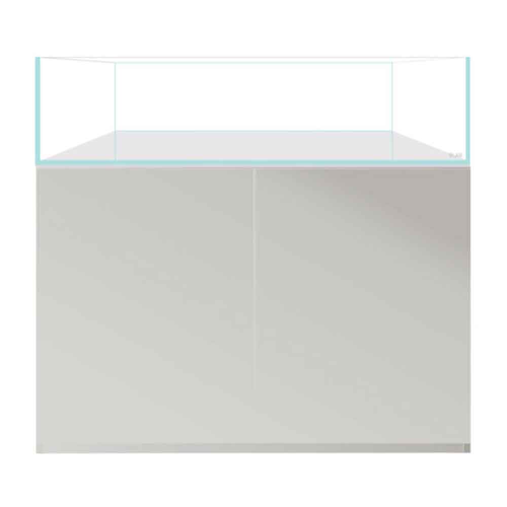 Blau Aquaristic Set Gran Cubic Experience Shallow 122 Bianco Acquario con Supporto 183 Litri