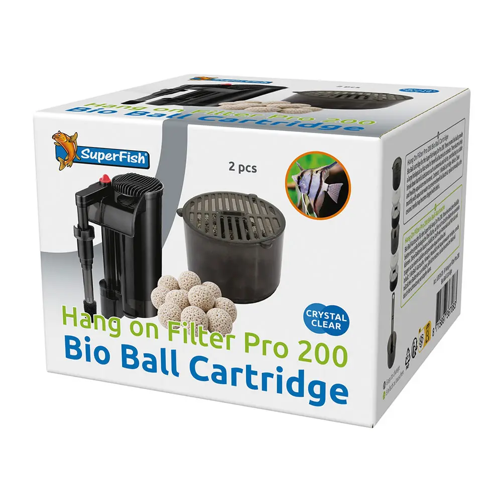 Superfish Hang On Filter Pro 200 Bio Ball Cartridge Ricambio
