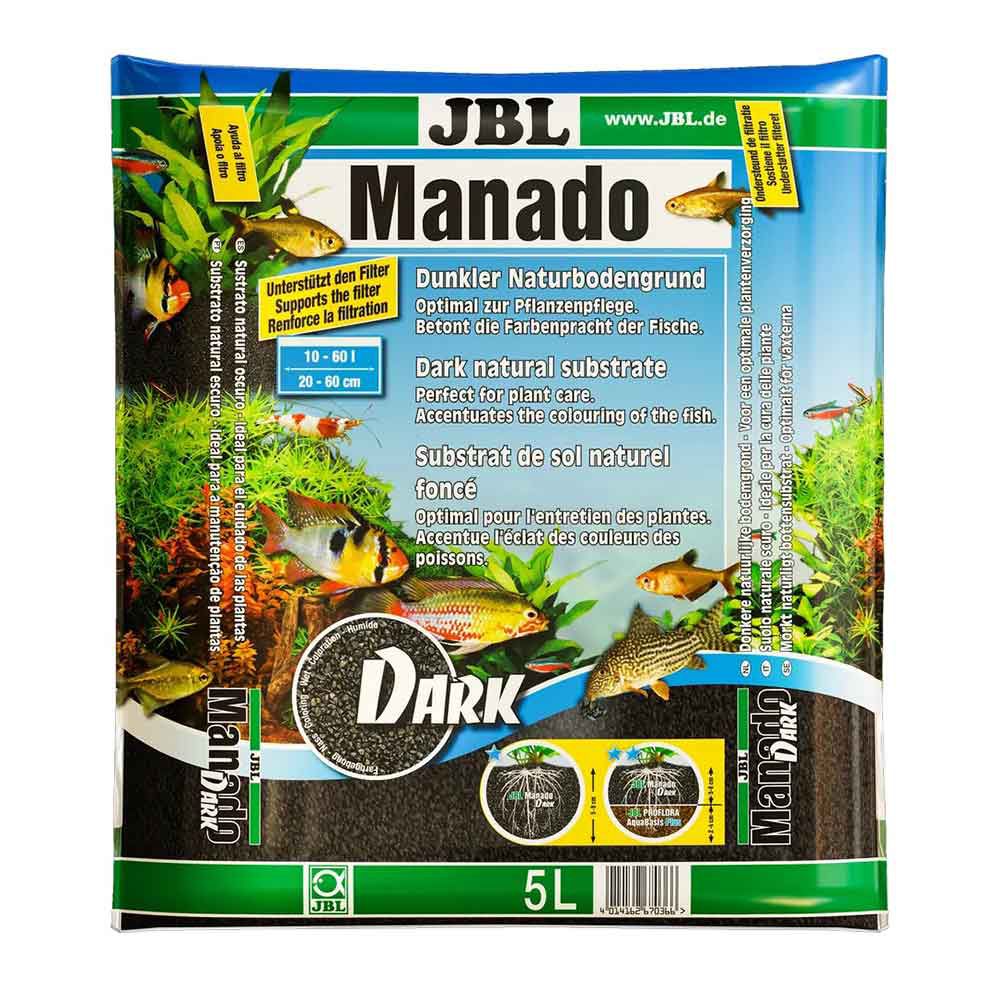 Jbl Manado Dark 5 l Substrato per acquari da 25-45 l 40-50 cm