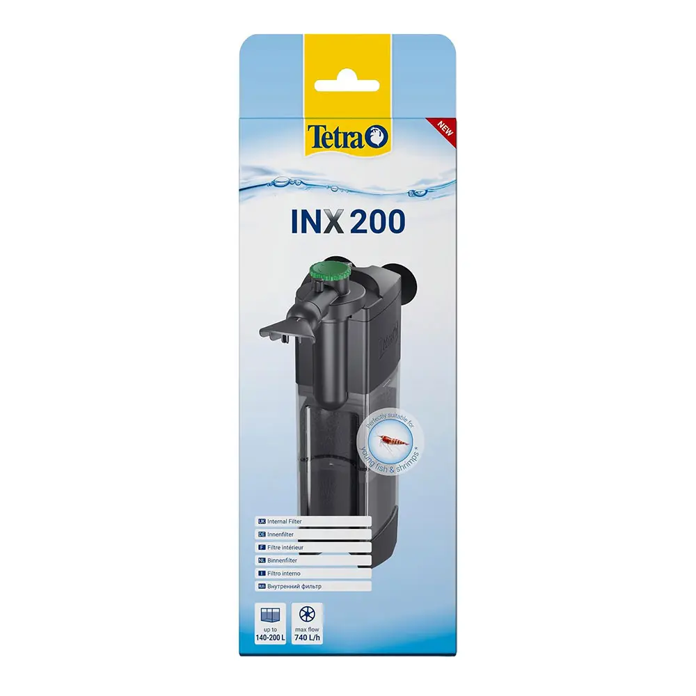 Tetra INX 200 Filtro Interno Regolabile per Acquari 140-200 L – 740 l/h