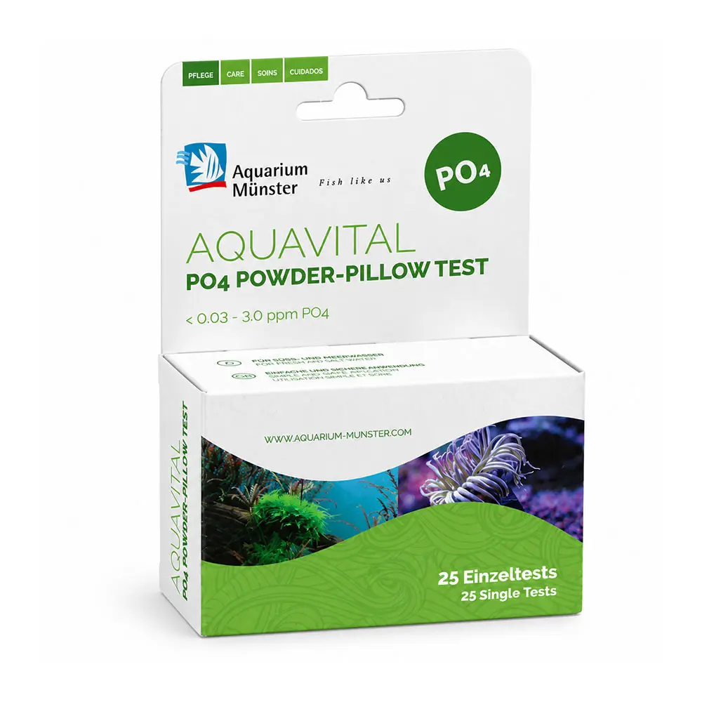 Aquarium Munster Aquavital PO4 Powder-Pillow Test Fosfati per Acquario Dolce e Marino