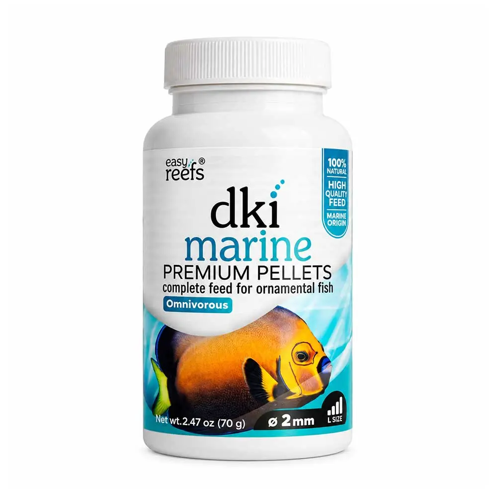 Easy Reefs DKI Marine Omnivorous M 2 mm Mangime Completo in Pellet per Pesci Acquario Marino 70 g