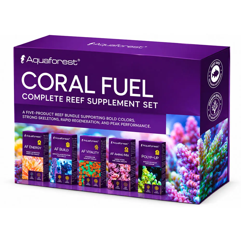 Aquaforest Coral Fuel Complete Reef Supplement Set per Coralli 5x10ml