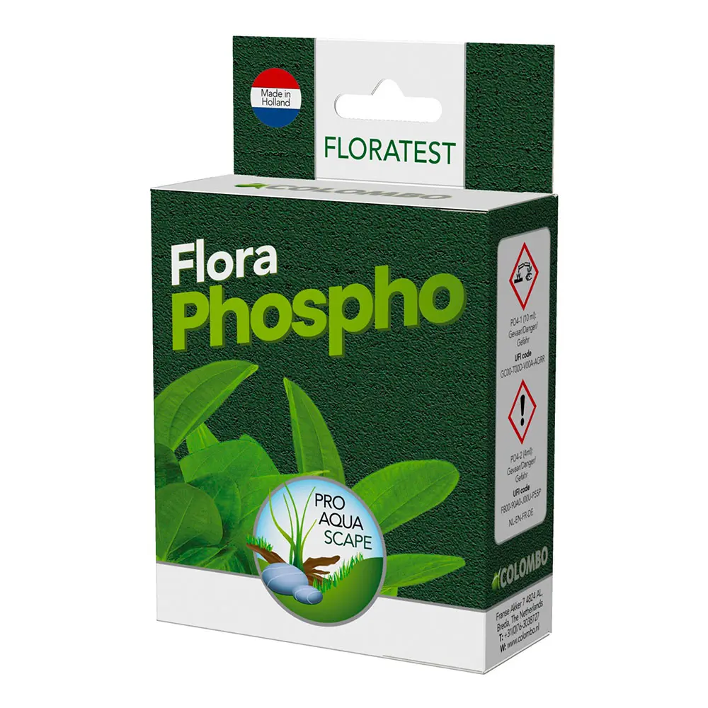 Colombo FloraTest Phospho – Test Fosfati PO4 per Acquario dolce 0,2–1,5 mg/l