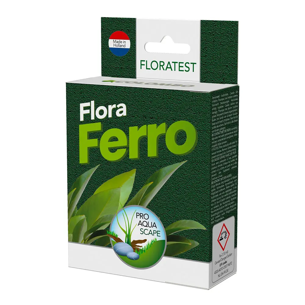 Colombo FloraTest Ferro – Test Ferro Fe per Acquario dolce 0,05–0,75 mg/l