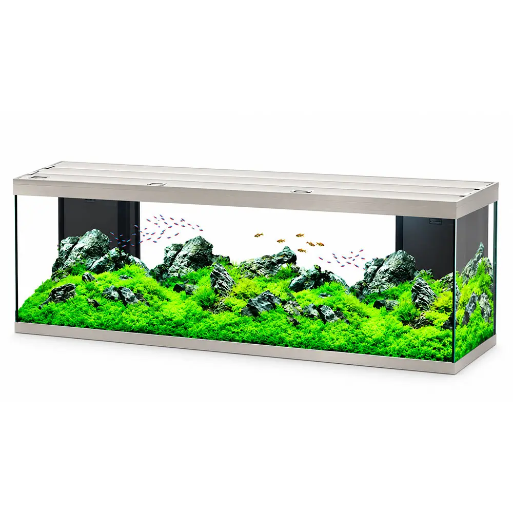Aquatlantis Splendid Ultra 200 Acquario 500 Litri Filtraggio interno 199x50x61h cm Alluminio