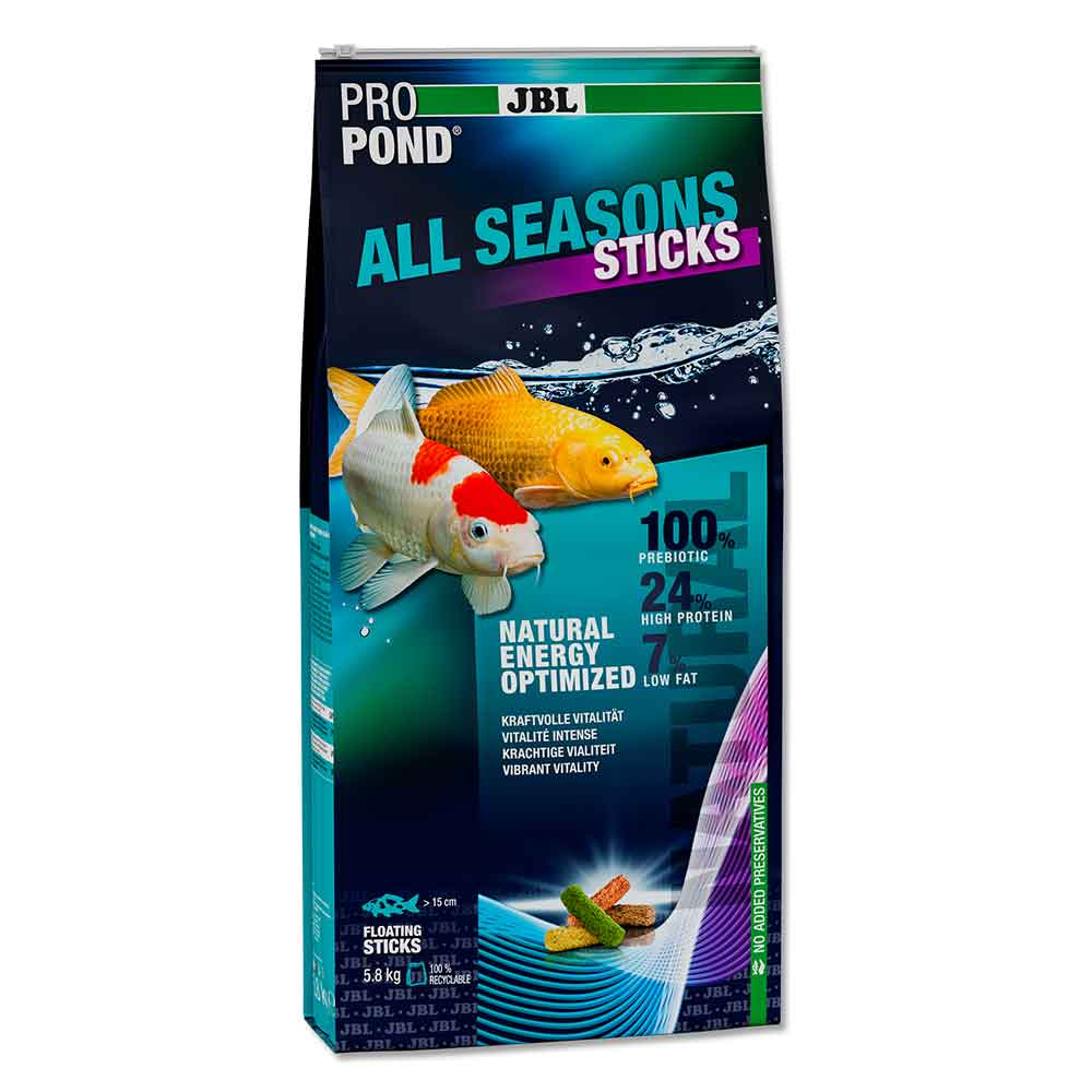 Jbl Pro Pond All Season Sticks S Mangime bastoncini quattro stagioni per koi e altri pesci da laghetto 5,8kg New 2025