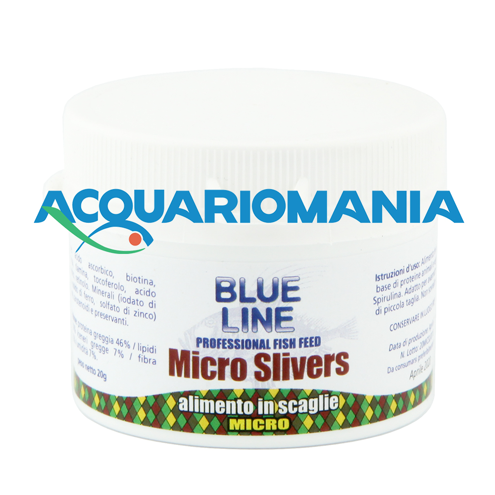 Blue line Micro Slivers Mangime in scaglie 20g
