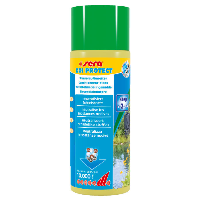 Sera Koi Protect Neutralizza le sostanze nocive nel laghetto 500 ml per 10.000 l