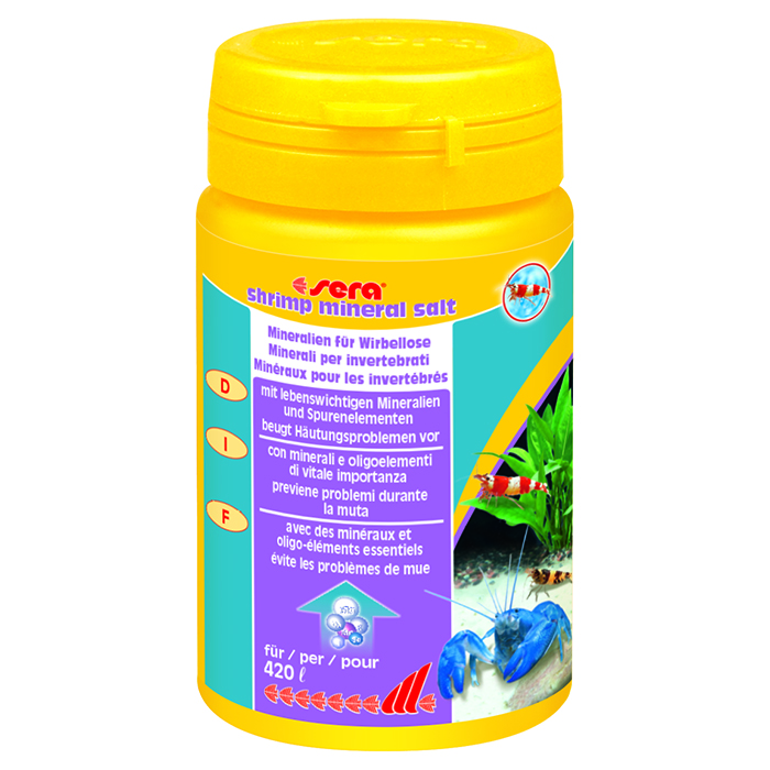 Sera Shrimp Mineral Salt Sali caridine e gamberetti 105g per 420l circa