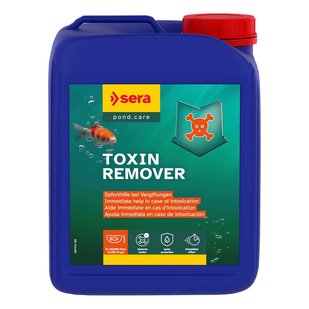Sera Pond Toxin Remover contro ammoniaca, nitriti e sostanze tossiche 5000 ml per 100.000 l