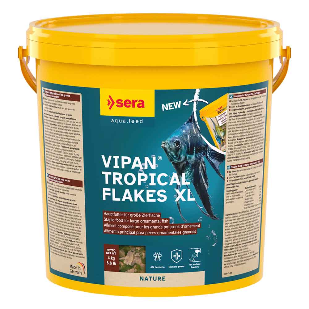 Sera Vipan Tropical Flakes XL Nature Mangime in scaglie grandi 21l 4Kg