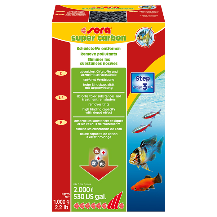 Sera Super Carbon Carbone attivo 1000g