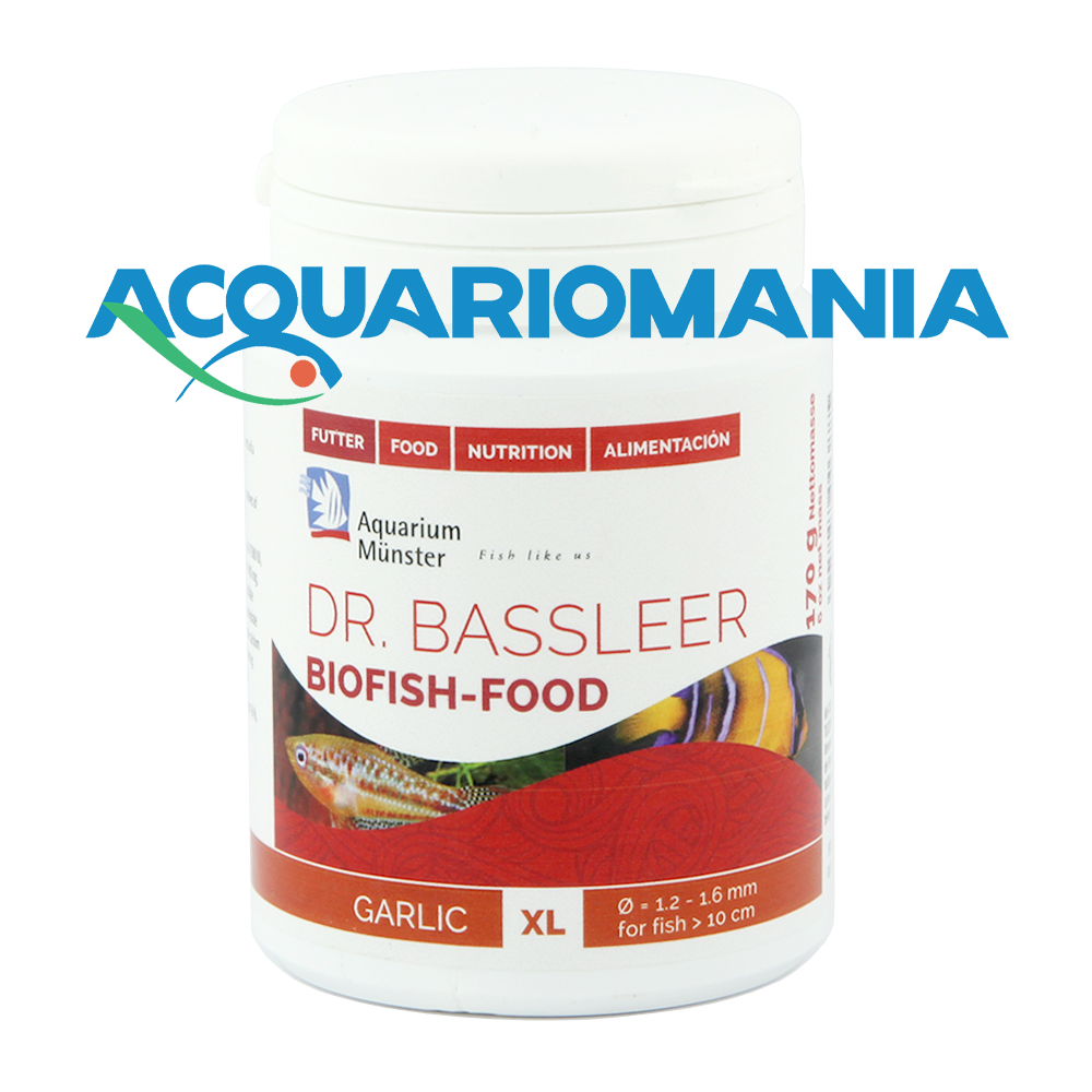 Aquarium Munster Dr. Bassleer Garlic Granulare all'aglio XL 1,2-1,6 mm 250ml 170g