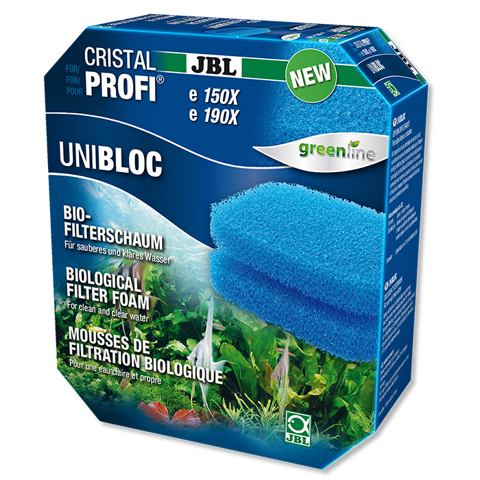 Jbl UniBloc e 150X e 190X Spugna blu per CristalProfi 1500 e1501 1900 e1901 e1502 e1902 2 pz