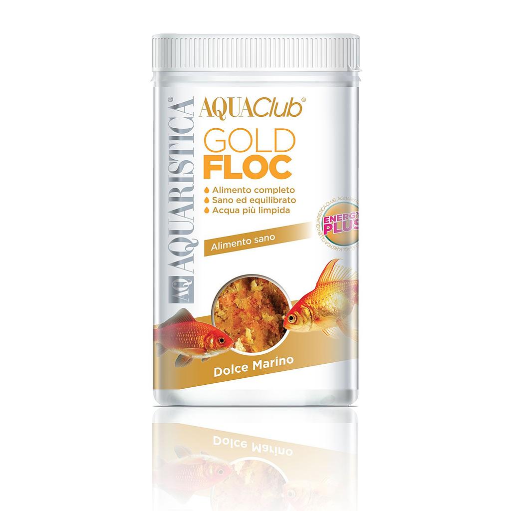 AQ Aquaristica Gold Floc Alimento completo per pesci d'acqua fredda 1300ml 184g