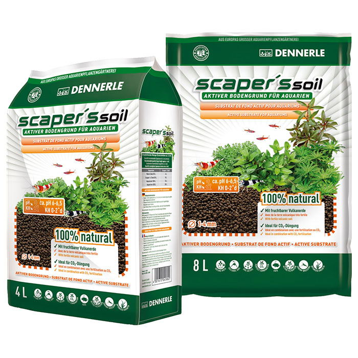 Dennerle Scaper's Soil Fondo Fertile attivo per acquari piantumati 4lt