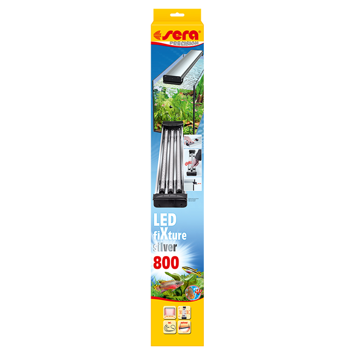 Sera LED FiXture Silver 800 Plafoniera per inserimento Tubi a Led Sera 80 cm