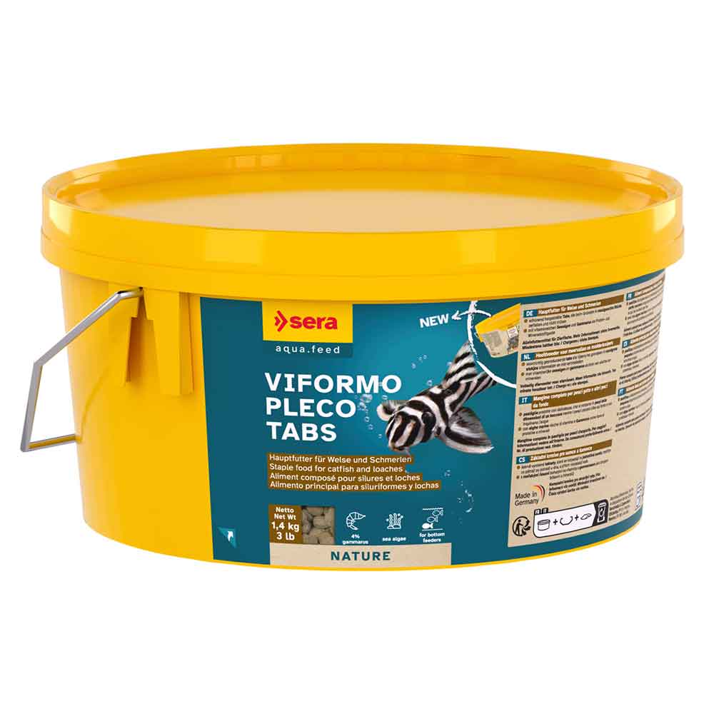Sera Viformo Pleco Tabs Nature Mangime per pesci da fondo 5400 tabs 1,4Kg