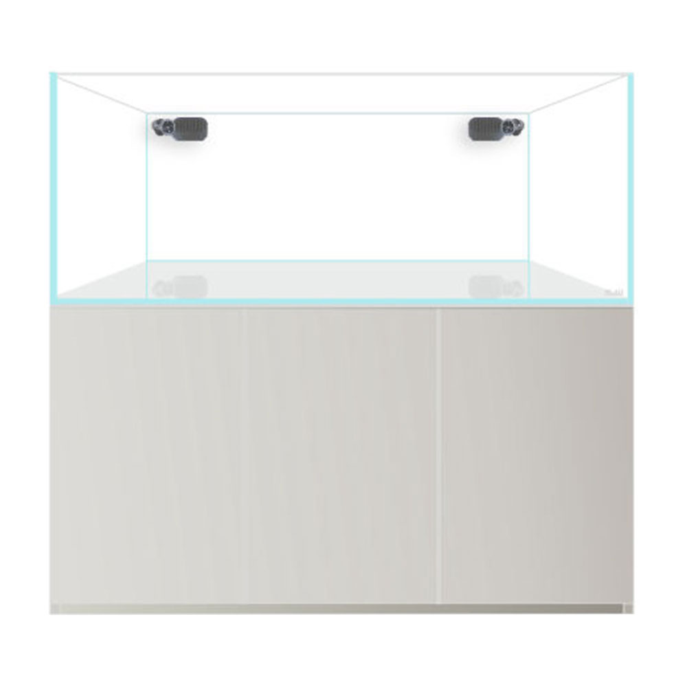 Blau Aquaristic Set Marine Gran Cubic Experience 152 Bianco Acquario Marino con Supporto Stand HD Core 540 Litri
