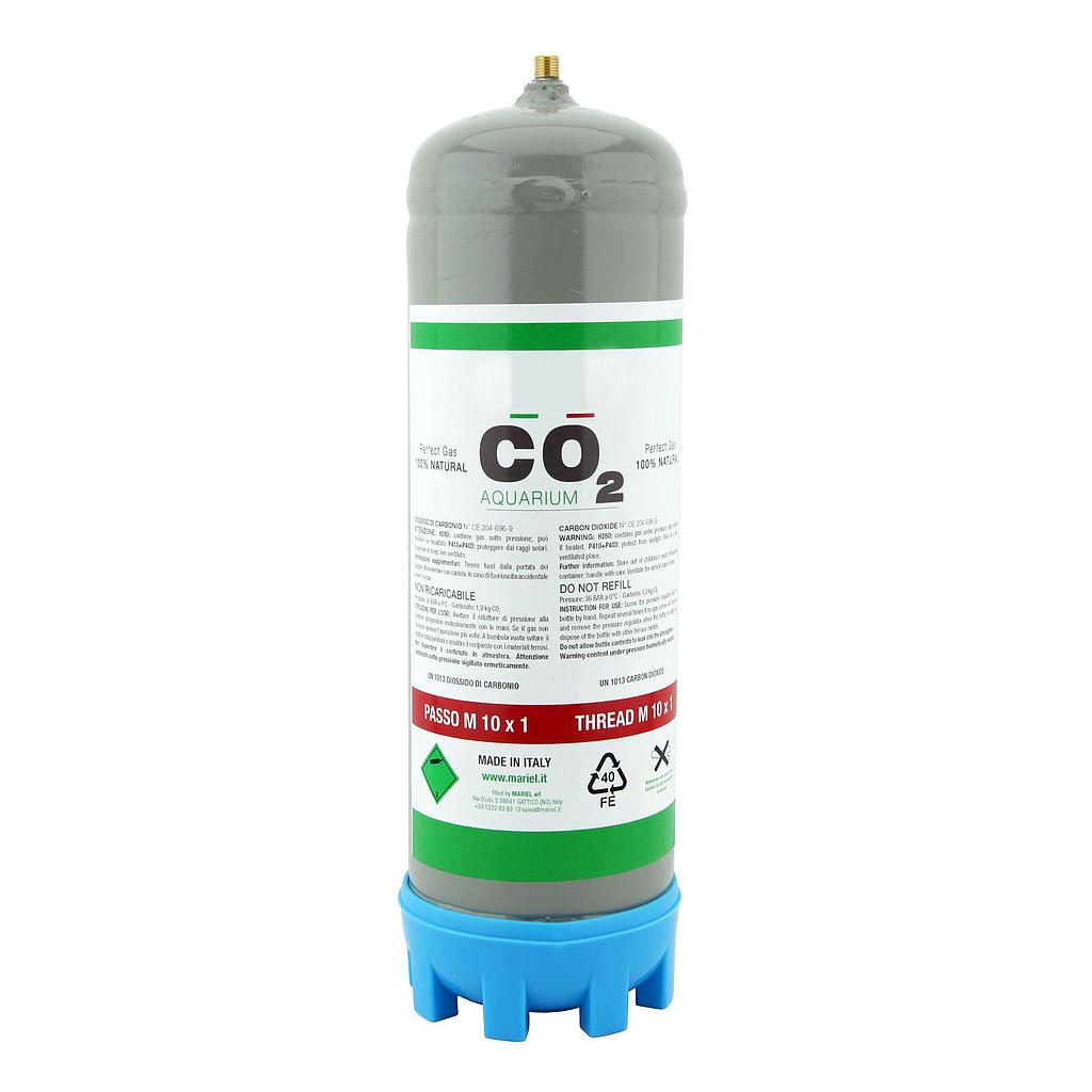 Bombola CO2 1300g usa e getta passo 10x1mm Standard con piedino