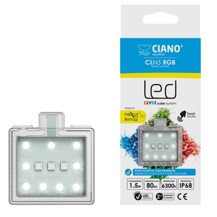 Ciano Led CLN5 RGB per Acquario Nexus con sistema Touch 1.5W 6300K°