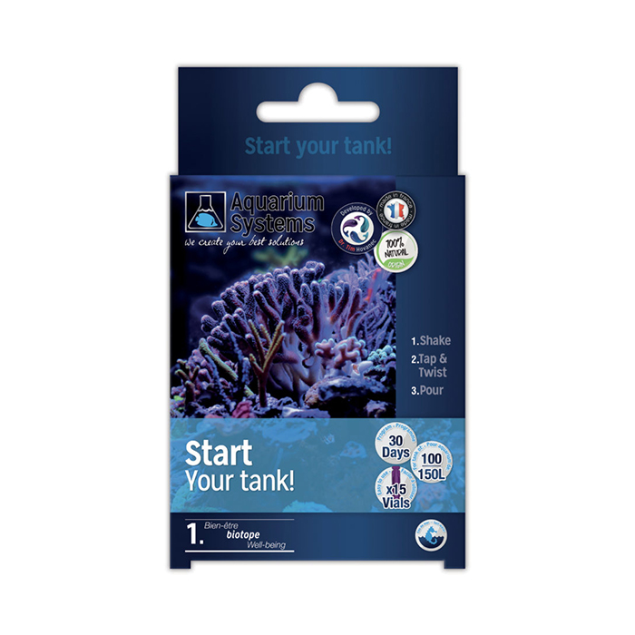 Aquarium Systems Start Your Tank Marine Batteri Nitrificanti 15 Fiale per acquari 100-150L