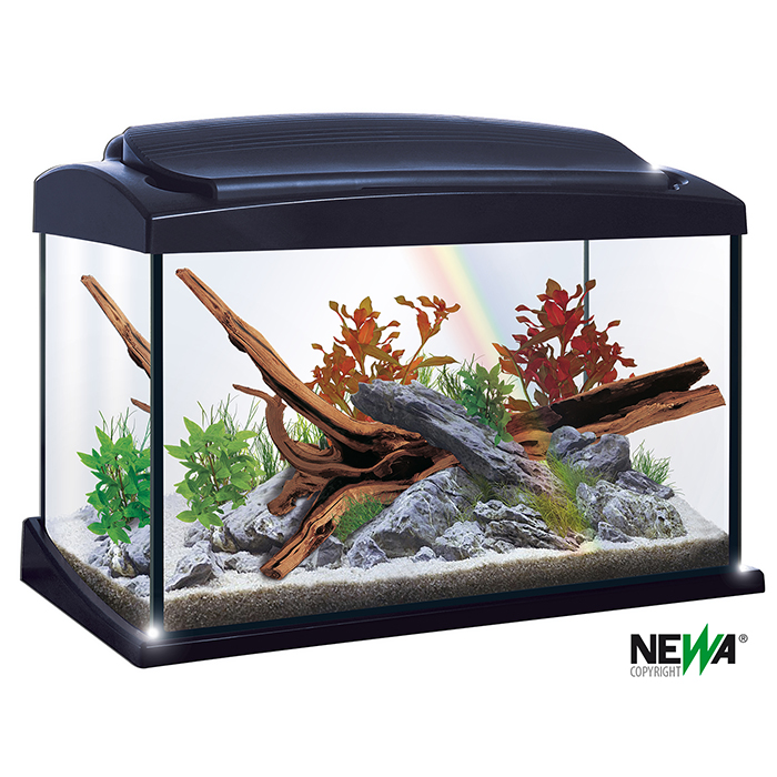 Newa Hobby 30 Acquario Completo di Filtraggio e illuminazione a Led 30 litri 47,5x27,5x33.5h cm