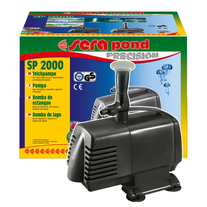 Sera Pond Pompa SP 2000 con giochi d'acqua per laghetti 2470l/h