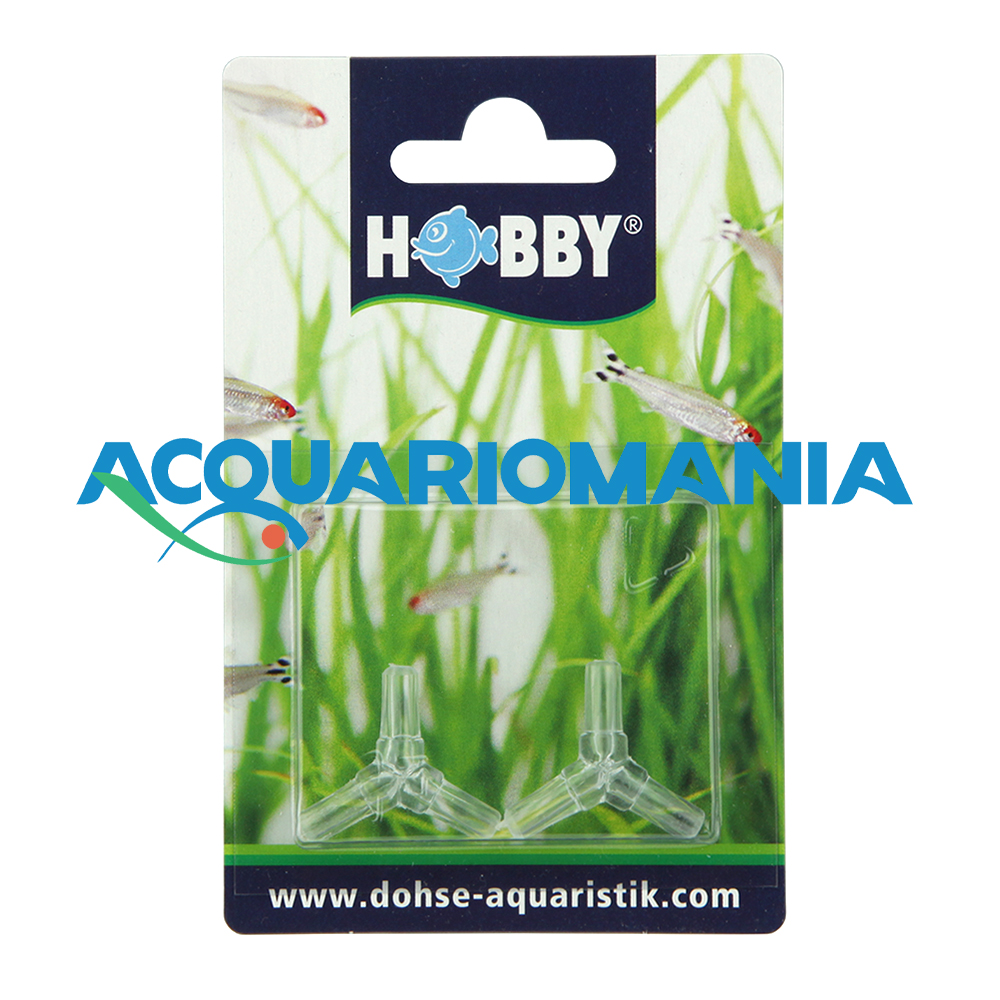 Hobby Aquaristik Raccordo a Y per tubi da 4/6mm 2pz