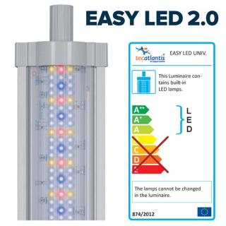 Aquatlantis Easy Led Universal 2.0 Fresh Water Lampada per attacco T5/T8/singola (ex 54W/36W) 1200 mm 62W