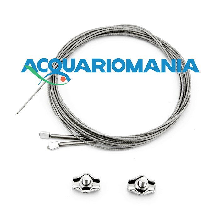 Chihiros Hanging Rope Kits WRGB II Cavi Acciaio Gommati 197cm