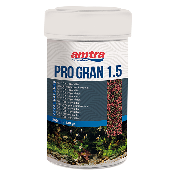 Amtra Pro Gran 1.5 Mangime per pesci medi 250ml 140g