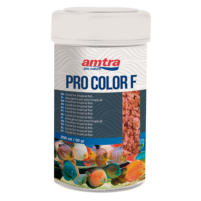 Amtra Pro Color Flake Mangime in scaglie stimolanti della colorazione 250ml 50g