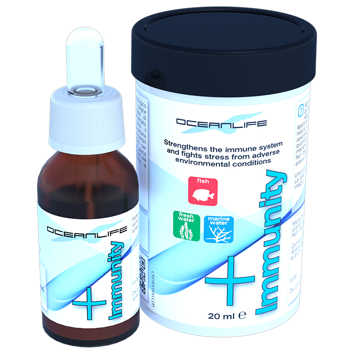 Oceanlife Immunity Rafforza le difese immunitarie dei pesci marini e d'acqua dolce 20ml