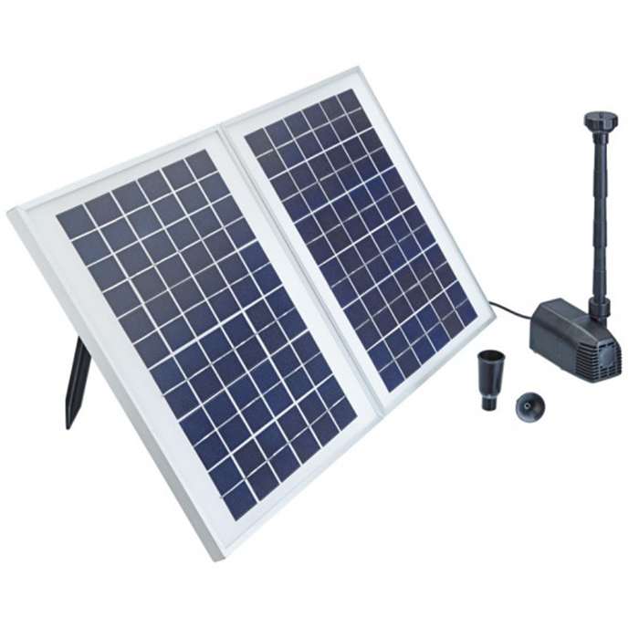 Pontec PondoSolar 1600 Sistema a Pannello Solare con pompa e giochi d'acqua