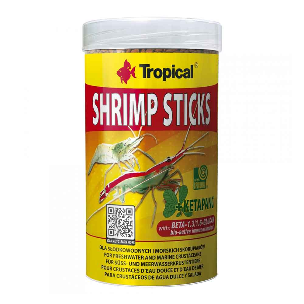 Tropical Shrimp Sticks per Gamberetti d'acqua dolce e marini 100ml 55gr