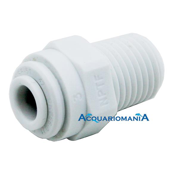 Forwater Terminale Dritto Rapido Tubo 1/4" x 1/8" Filetto NPTF osmosi