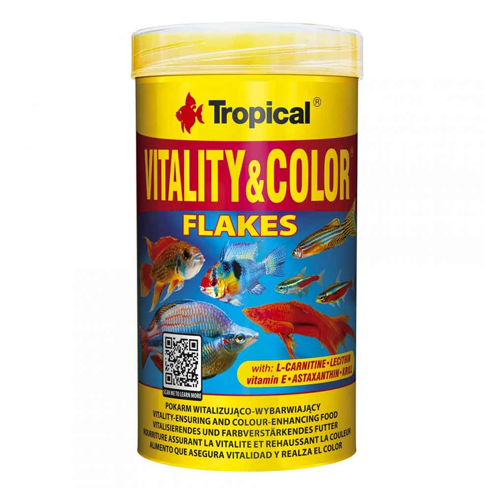 Tropical Vitality & Color Flakes Mangime in scaglie per i colori 250ml 50g