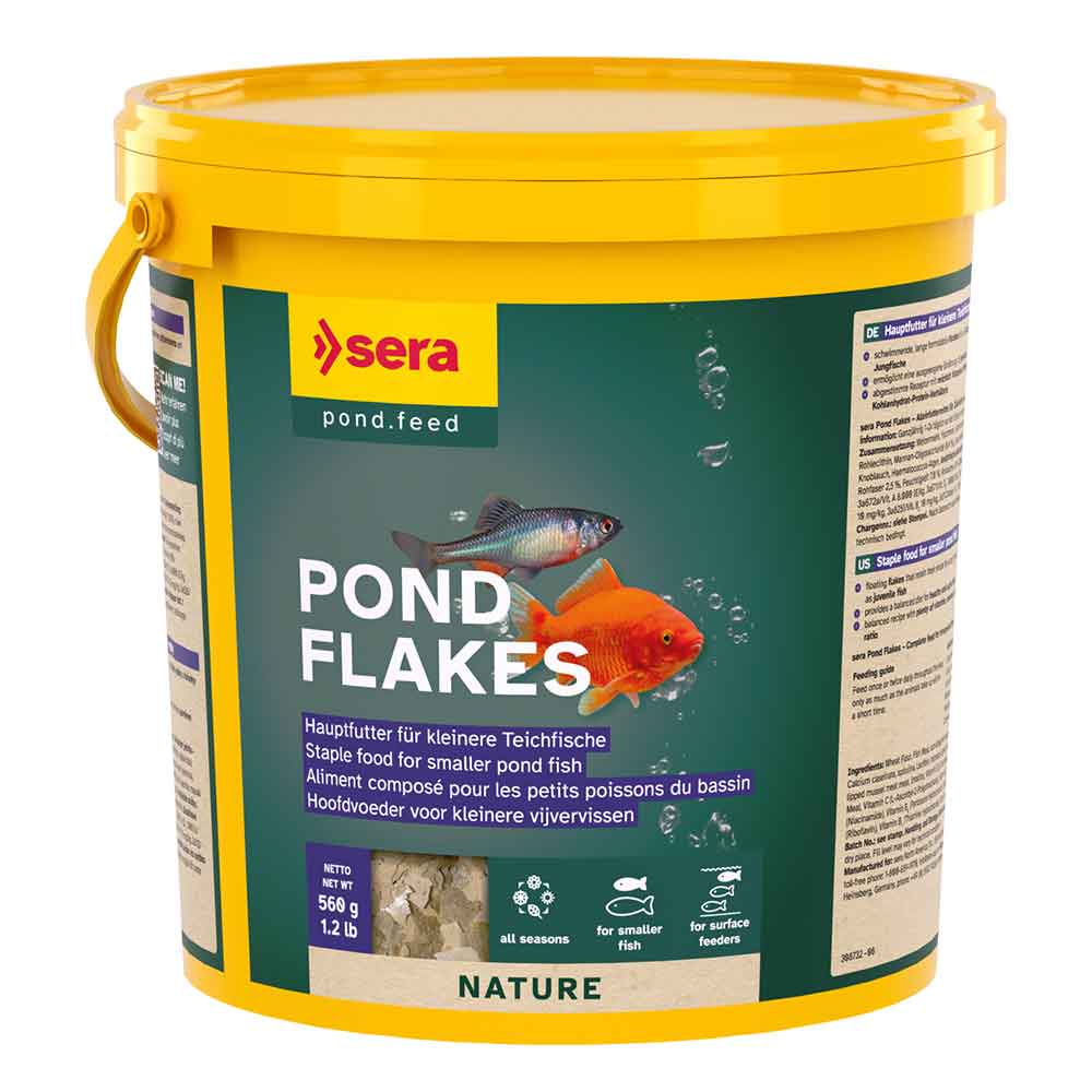 Sera Pond Flakes Nature ManSera Pond Flakes Nature Mangime in scaglie per Laghetto 3800ml 560g