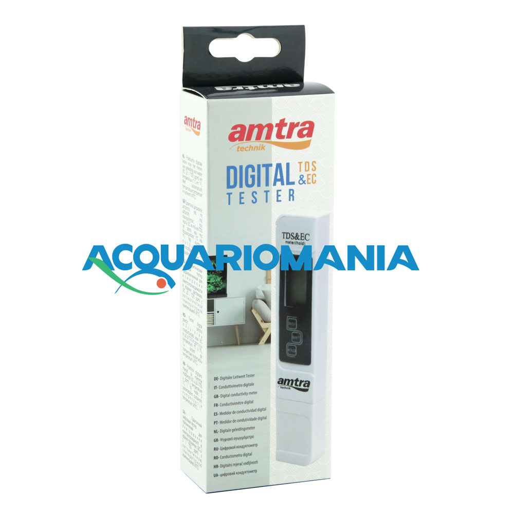Amtra Digital Tester TDS (ppm) e EC (microsiemens) conduttivimetro
