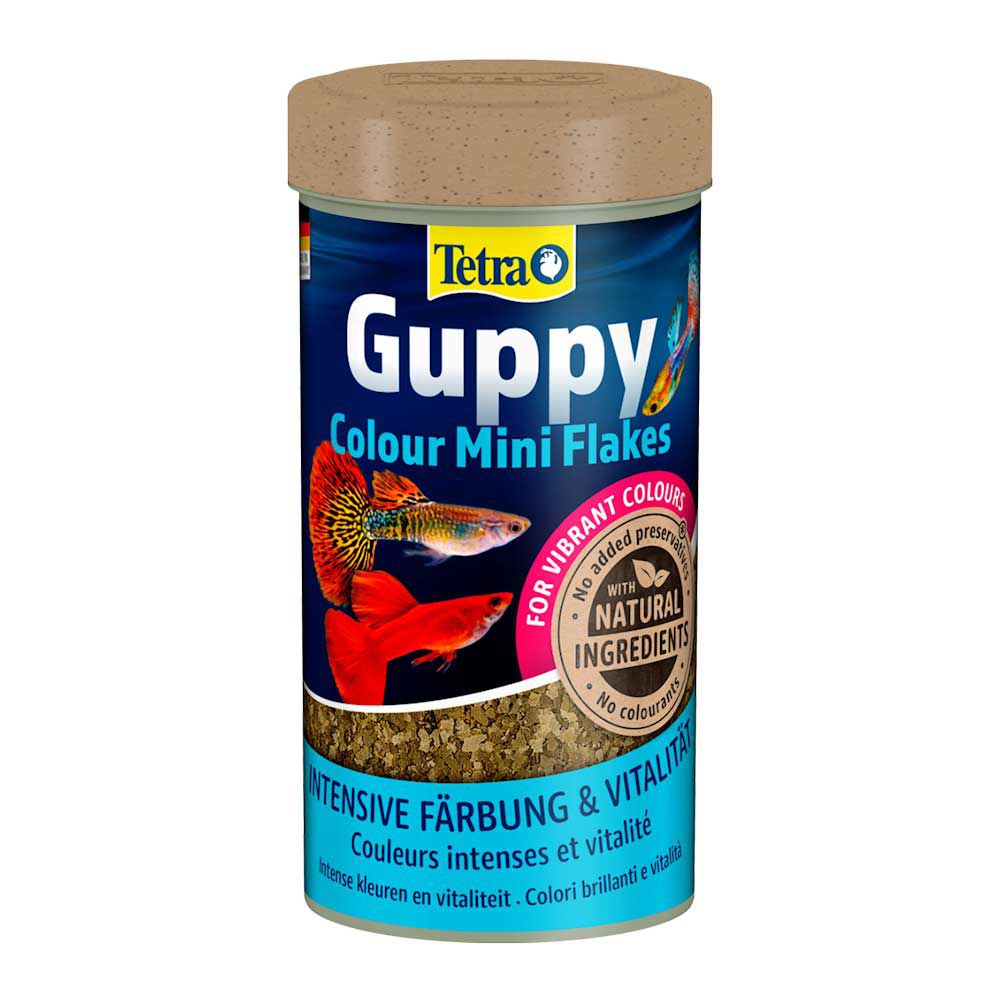Tetra Guppy Colour mini Flakes Natural Alimento specifico in mini scaglie 100ml 30g