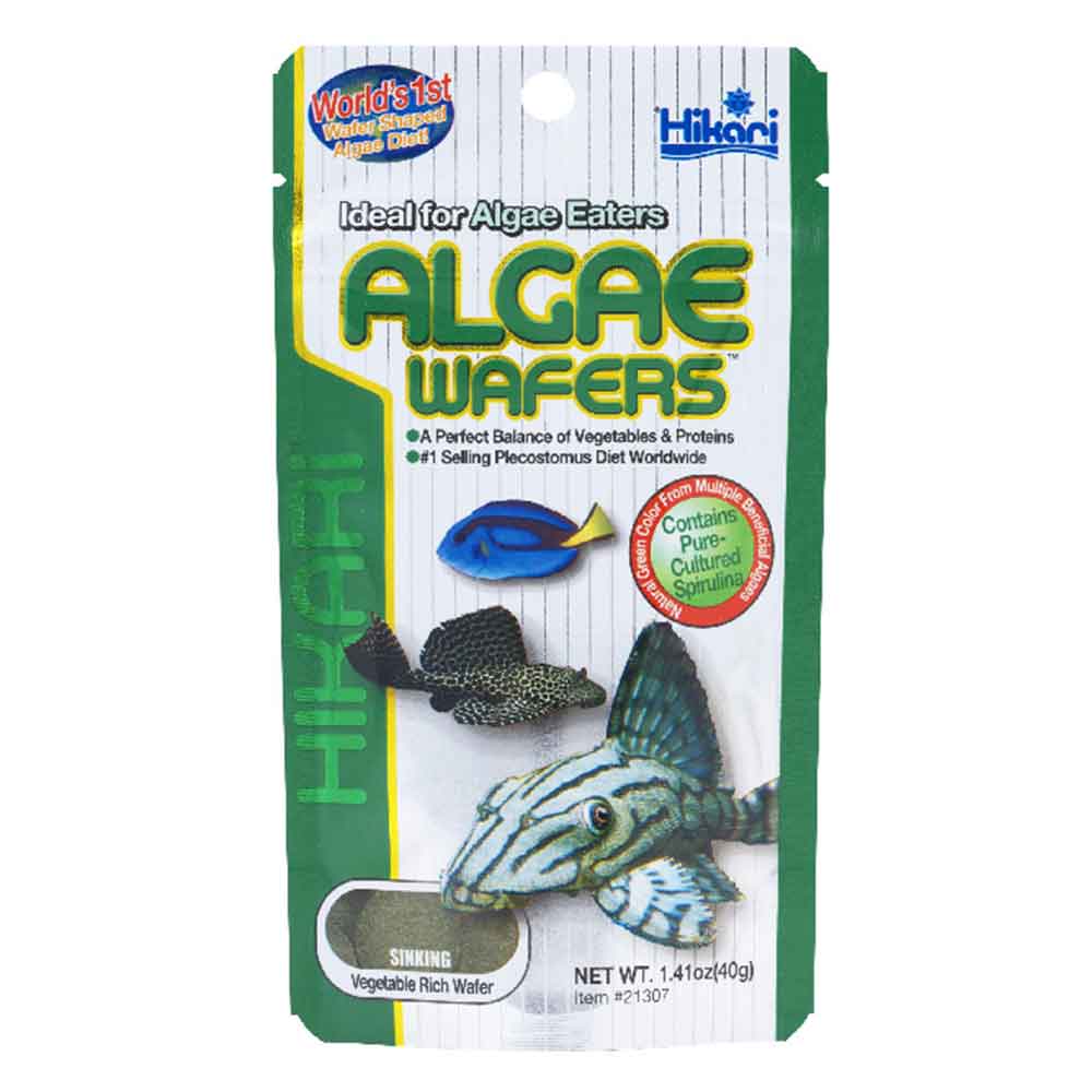 Hikari Algae Wafers per Pulitori e altri pesci vegetariani 40gr