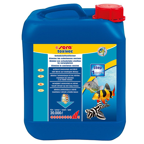 Sera Toxivec contro ammoniaca, nitriti e sostanze tossiche 5000 ml per 20000 l